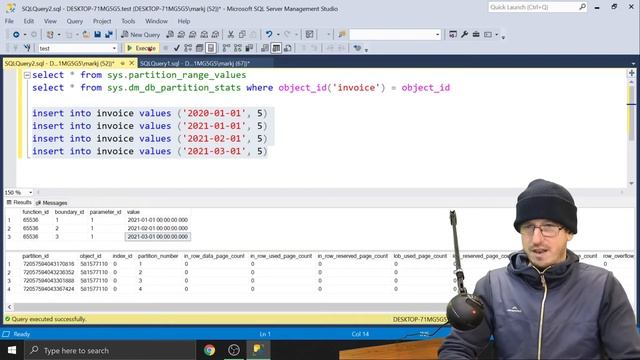 SQL Server partitions - How to create and use Sliding Windows - Part 2 смотреть онлайн
