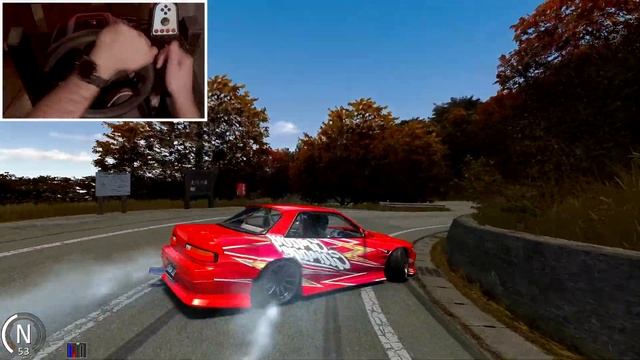 Nissan S13 drifting on Nagao Downhill | Assetto Corsa [Steering Wheel Cam] смотреть онлайн