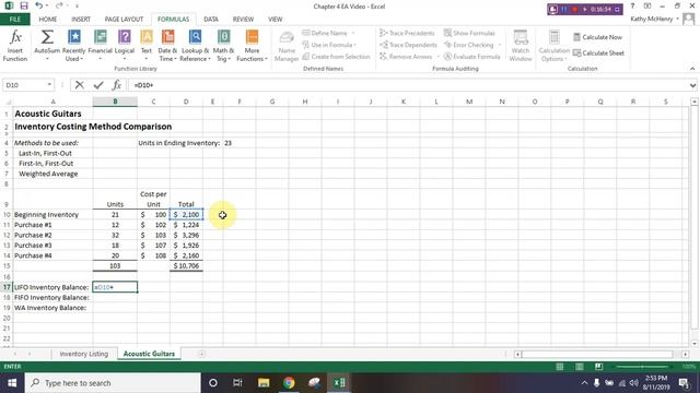 Chapter 4 Video Excel for Accounting смотреть онлайн