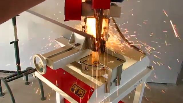 Абразивно отрезной станок АПВ ОСА П поворотный Резка трубы 60х40 смотреть онлайн