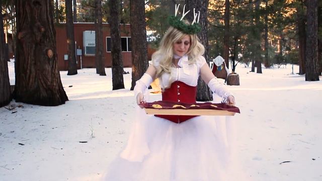 St. Lucia Swedish Christmas Gown Photoshoot - Corset Dress - Behind the Scenes смотреть онлайн