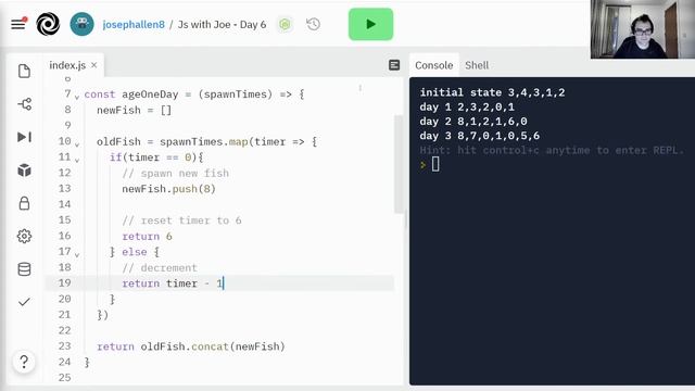 JavaScript with Joe - Advent of Code - Day 6 смотреть онлайн