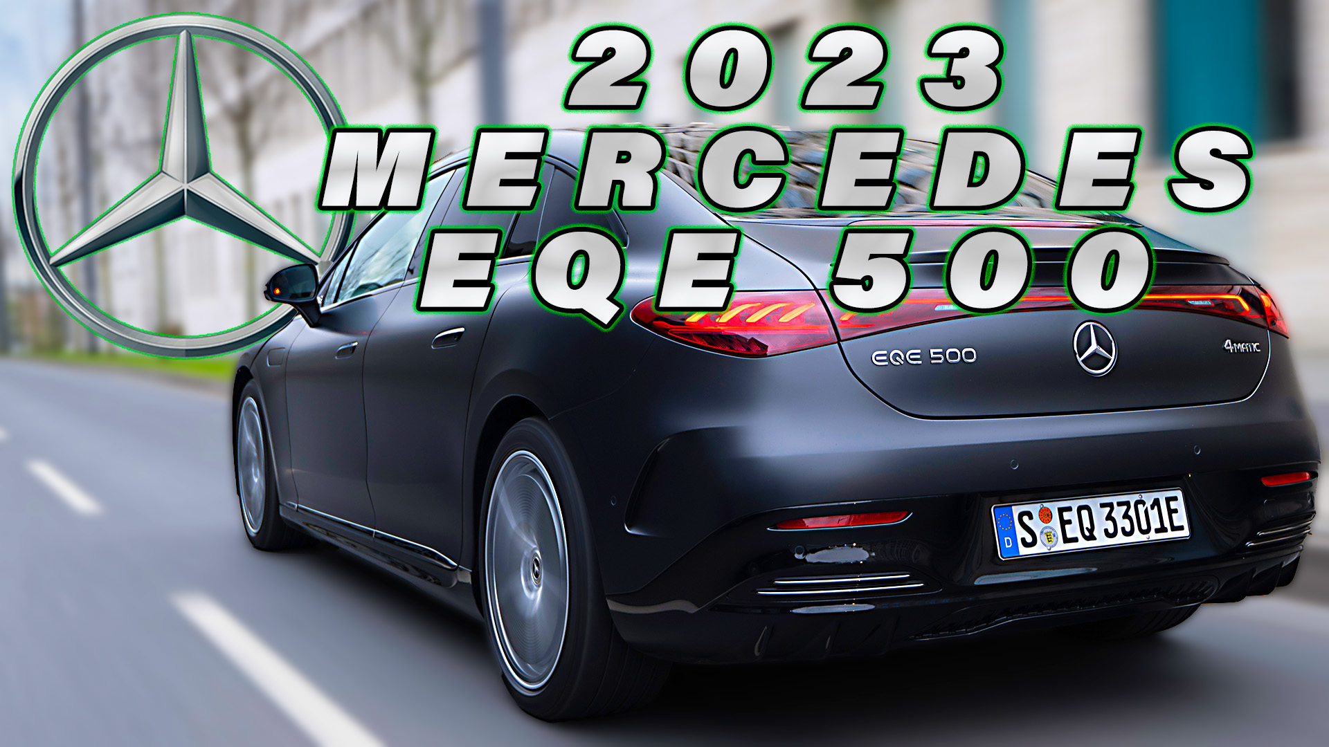 2023 Mercedes EQE 500 AMG 4MATIC - Сцены вождения! смотреть онлайн