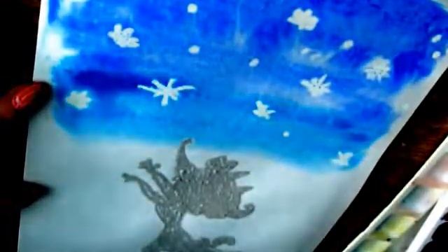 Урок рисования для детей соль зима снежинки смотреть онлайн