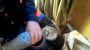 Полировка фары ( противотуманки).