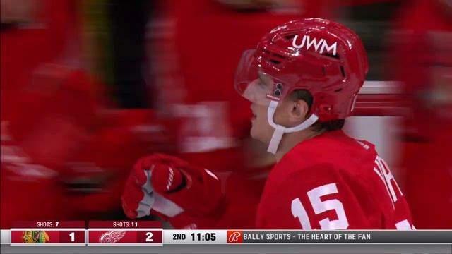 Jakub Vrana Scores First Goal As A Member Of Red Wings смотреть онлайн