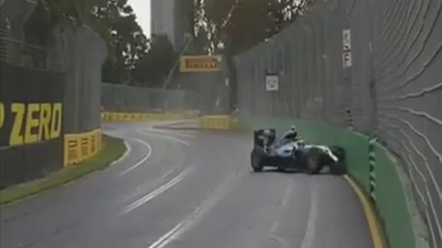 F1 2016 Melbourne FP2 Rosberg Crash смотреть онлайн
