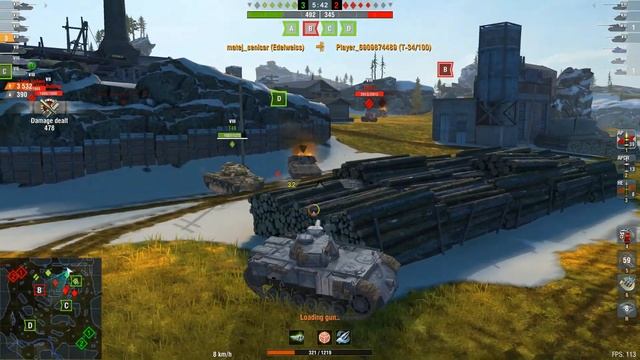 WOT Blitz Edelweiss Best Tank in Mad Games \\ Ram & Run смотреть онлайн