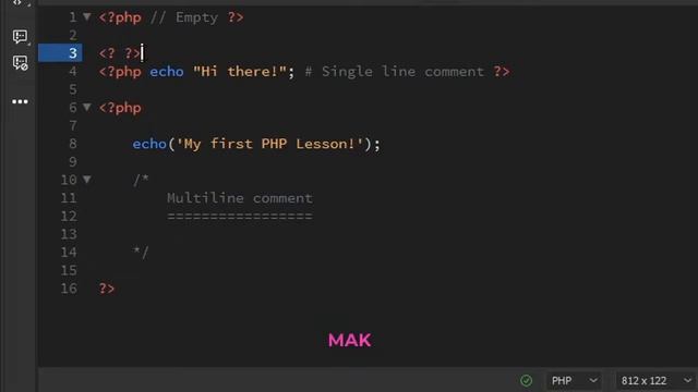 PHP Tutorials: your first php code Hello World in Dreamweaver 2020 and Visual Studio Code смотреть онлайн