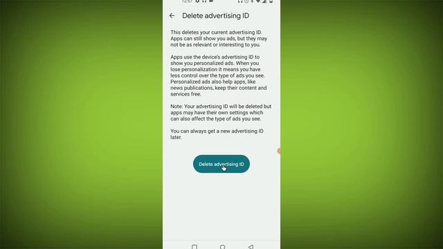 How to Delete Google advertising ID in Android Phone смотреть онлайн