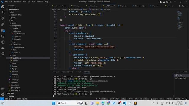 MERN stack project - Task Management App using React Redux Toolkit Node Express and Mongodb (MERN) смотреть онлайн