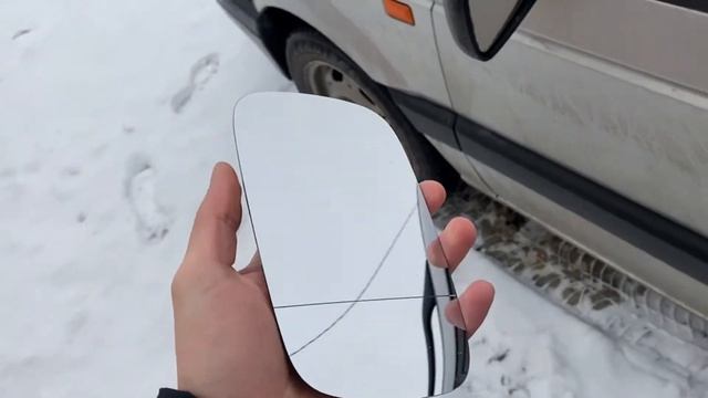 Замена элемента зеркала левого Пассат б3/б4 смотреть онлайн