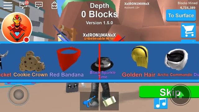 Выбиваю в Роблоксе (mining simulator) легендарные вещи ВСЕ В ⬇️ ОПИСАНИИ ⬇️ смотреть онлайн