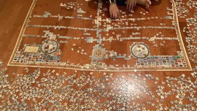4000 Piece World Map Puzzle Timelapse смотреть онлайн