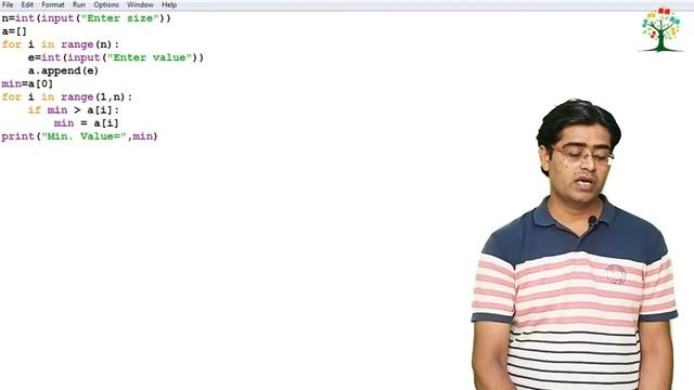 #28 WAP a Program to find Minimum in List without using in-build functions || Python Tutorial смотреть онлайн