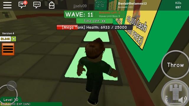 Its like zombie rush but better(roblox zombie attack new boss) смотреть онлайн