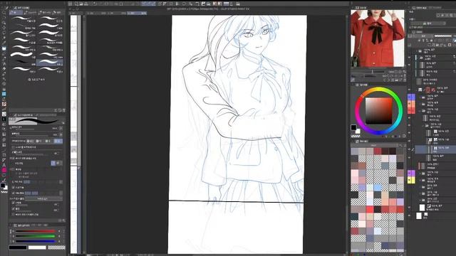 Webtoon / Comics Drawing Process With Clip Studio Paint | 웹툰 / 만화 작업 과정