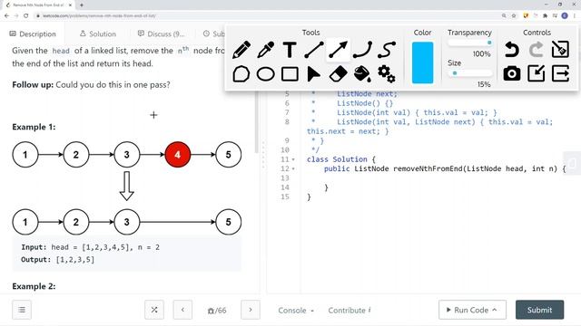 [Java] Leetcode 19/203 Linked List Deletion [Fast & Slow Pointers #2] смотреть онлайн