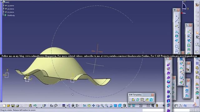 Catia V5 Tutorial|Generative Shape Design|Advanced Surface Geometry|How to Create Junctions смотреть онлайн