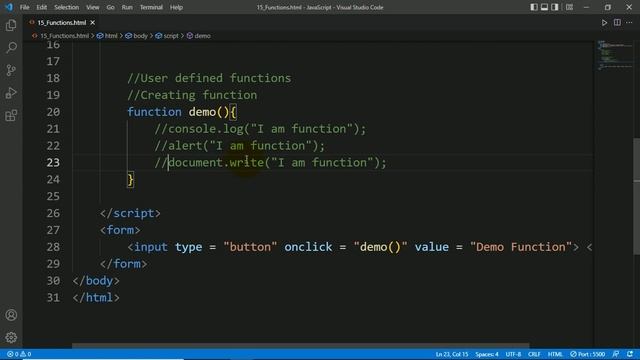 JavaScript Tutorial in Hindi - Functions [Part - 6] смотреть онлайн