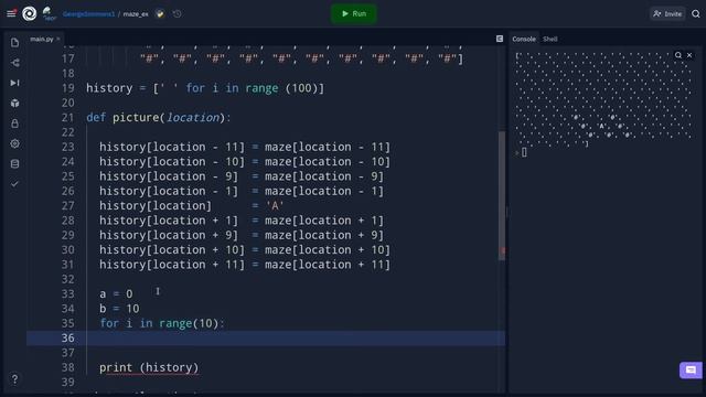 Code a maze game in Python that draws the map as you play. Part 1 смотреть онлайн
