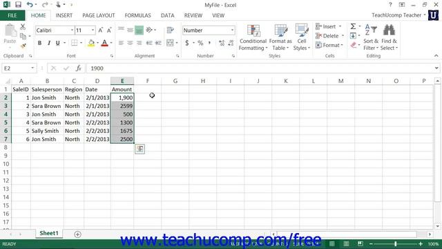 Excel 2013 Tutorial Selecting Ranges Microsoft Training Lesson 3.7 смотреть онлайн