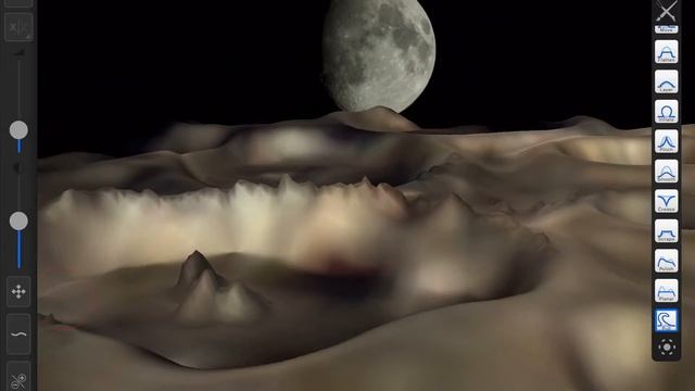 Crater Landscape - Render 3D Models on iPad смотреть онлайн