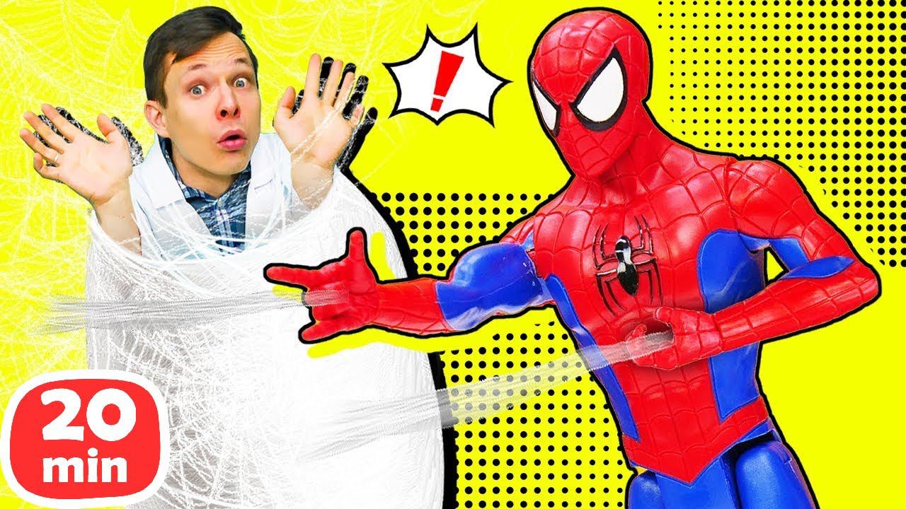 У Человека Паука закончилась паутина, Железный Человек сорвал спину! Игры в больничку для мальчиков смотреть онлайн