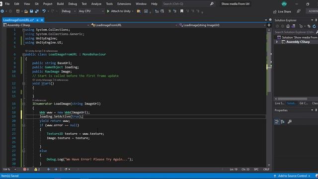 Load Image in Unity From URL (Direct URL) Save and load in File смотреть онлайн
