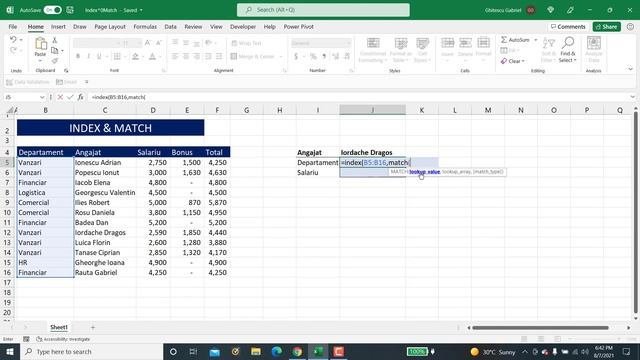 Cautare la stanga in excel cu Index Match смотреть онлайн