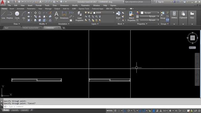 How to draw GLASS SLIDING DOOR in AutoCAD | AutoCAD Design | AutoCAD Tutorial смотреть онлайн