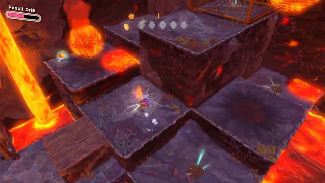 Enter the Fiery Forbidden Lands - All Hidden Waddle Dees - Kirby And The Forgotten Land смотреть онлайн