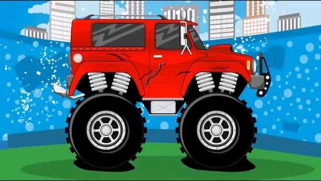 МОНСТР ТРАК на ремонте! Мультик про ДЖИП ВНЕДОРОЖНИК - мойка, ремонт тюнинг смотреть онлайн