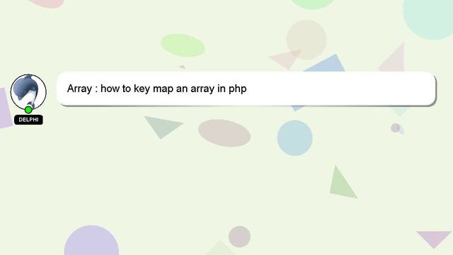Array : how to key map an array in php смотреть онлайн