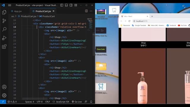 Responsive Modern Shopping Card Using React || vite || Tailwind CSS смотреть онлайн