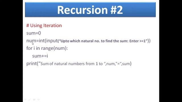 FIND THE SUM OF FIRST N NATURAL NUMBERS | PYTHON RECURSION | RECURSION IN PYTHON IN HINDI смотреть онлайн