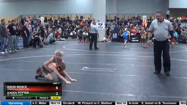 Big Grade 3 And 4 60 Kaden Potter St. Charles East Vs Davin Renick Threestyle Wrestling смотреть онлайн