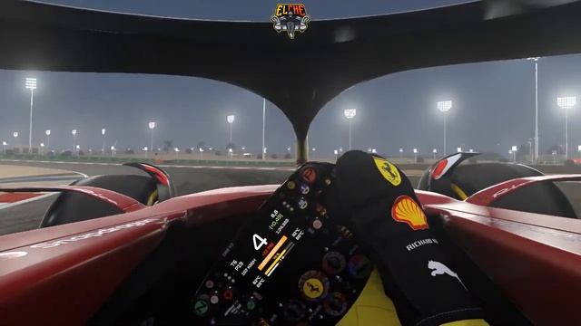 F1 2022 VUE REALISTE (Bahreïn 25%) TrackIR on, HUD off, Assist off, vue Cockpit (helmet cam). смотреть онлайн