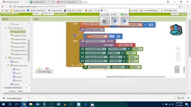 Pac Attack Collision Detection with Ghots and Dots Reset Game Code Part III November01 1241 2017 смотреть онлайн