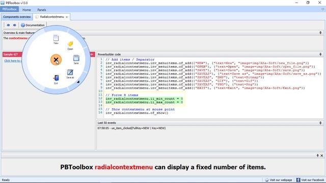 PBToolbox Powerbuilder RadialContextMenu demonstration смотреть онлайн