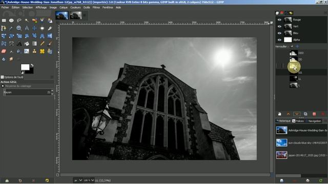 GIMP 2.10.12 Tuto 108: ( Luminosity Mask ) смотреть онлайн