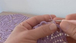Салфетка крючком. Первая часть. Крючок для начинающих.