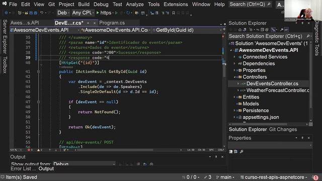 Documentação de APIs com Swagger - Curso REST APIs com ASP.NET Core смотреть онлайн