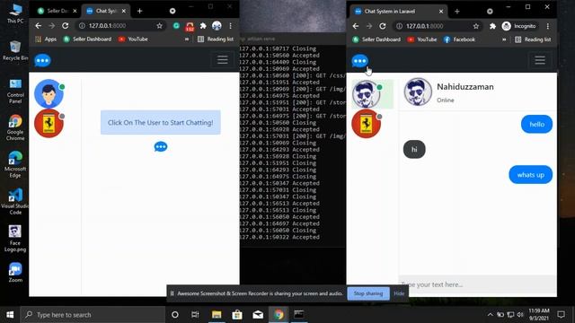 Laravel Chat System Using Livewire