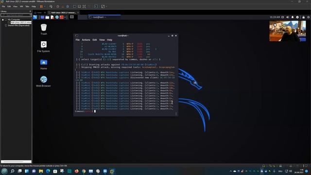 Kali Linux в виртуальной машине VMware. смотреть онлайн