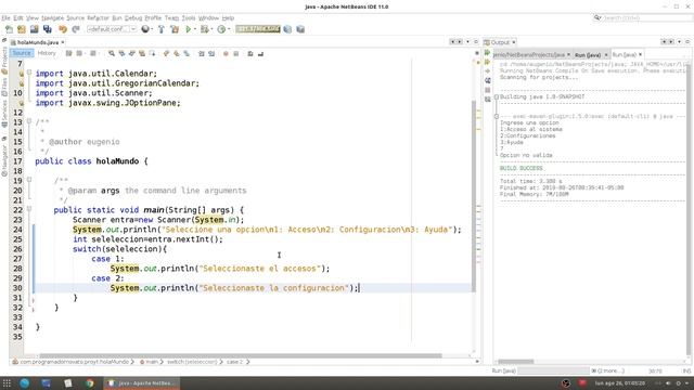 Curso de Java Netbeans Completo☕ [18.- Condicionales(switch case)] смотреть онлайн