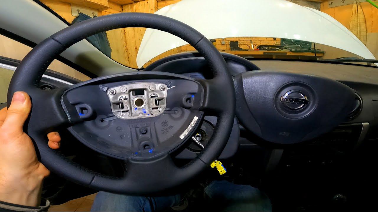 Снимаем руль Nissan Almera 2012-2018год
