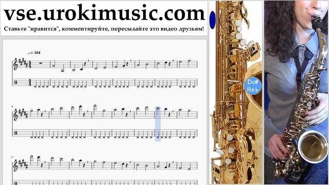 Уроки саксофона (альт) Jonas Blue - Mama Ноты Самоучитель часть 1 um-i821 смотреть онлайн