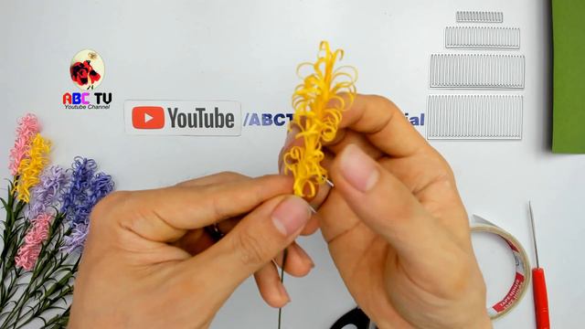 ABC TV | How To Make Mini Lavender Paper Flower | Flower Die Cuts - Craft Tutorial смотреть онлайн