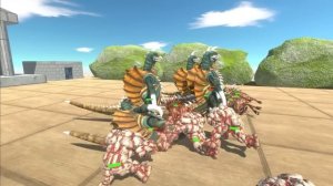 Green War - Green Team VS Red Team - Animal Revolt Battle Simulator